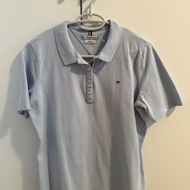 Polo Tommy Hilfiger azzurro chiaro