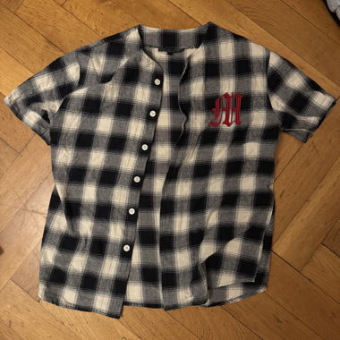Black and White Plaid Shirt