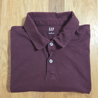 Polo Gap Bordeaux, Taille M, Excellent état