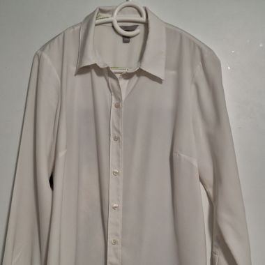 White/ Cream silky shirt