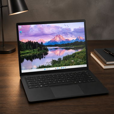 Schwarzer Microsoft Laptop