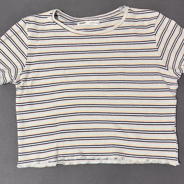 Crop T‑Shirt a Righe di Pull&Bear