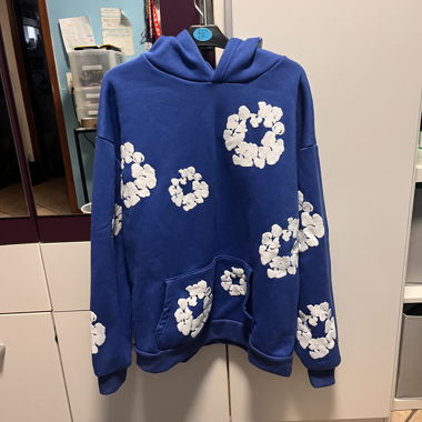 Denim Tears Hoodie mit blauem Kapuzenpullover