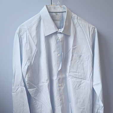 Camicia azzurra quadretti fini Madison XL 43/44
