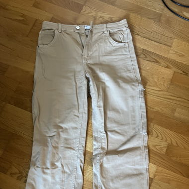 Bershka Jeans Cargo Beige