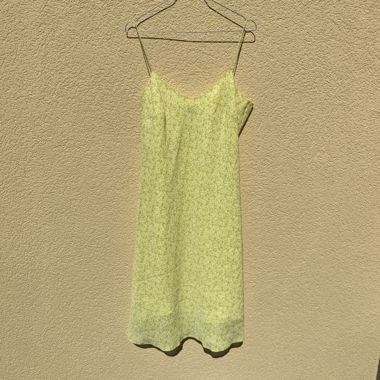 Yellow Dress with Floral Print
