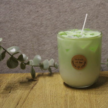 Iced Matcha Lattekerze