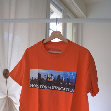 Travis Scott, Houstonfornication Orange T-Shirt