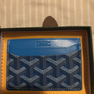 Porta carte Goyard blu