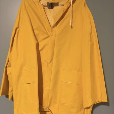 Yellow Rain Jacket with Hood