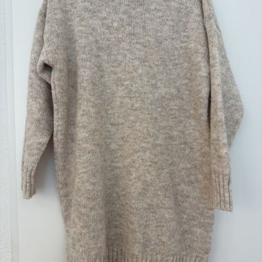 Abito in maglia beige