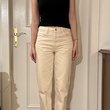 Pantaloni baggy beige di Uniqlo