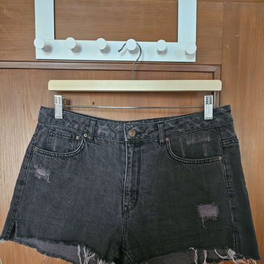 Shorts di jeans neri