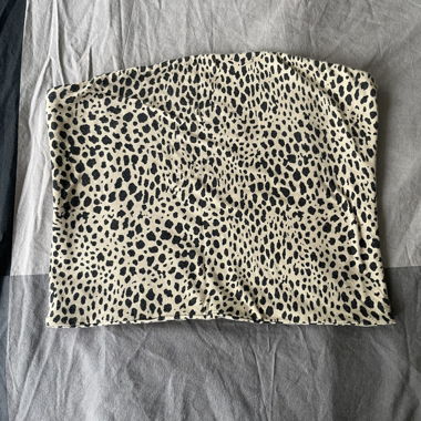Bandeau top Brandy Melville style leopard print