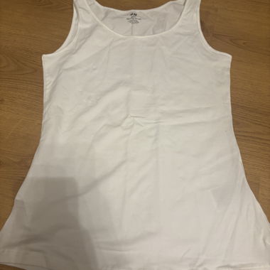 H&M weisses Tanktop Organic Cotton