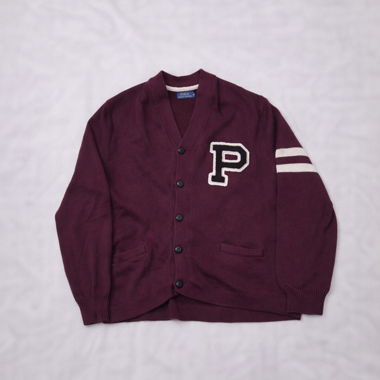Varsity Cardigan Polo Ralph Lauren, Bordeaux - XXL