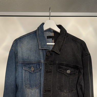 Mennace - Jeansjacke Schwarz / Blau