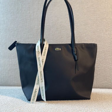 Lacoste black tote handbag
