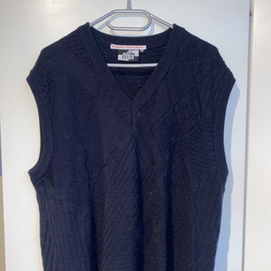 strick veste blau