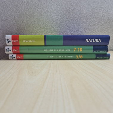 3 Natura Biologie books for grammar schools