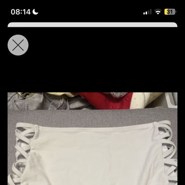 Weisses Bikini Unterteil 