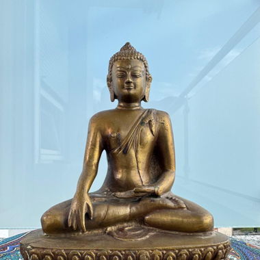 Statua di Buddha Shakyamuni in bronzo