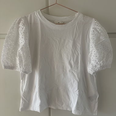 Camicia bianca H&M con maniche a palloncino