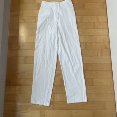 Pantalon en tissu blanc