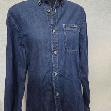 Camicia in denim blu