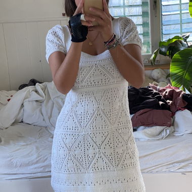 White ZARA Knit Dress
