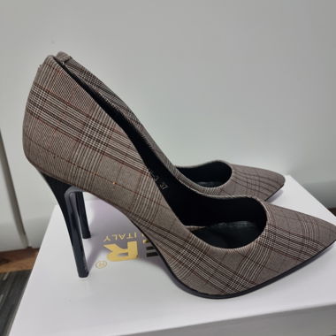 COMER plaid high heel pumps EU 37