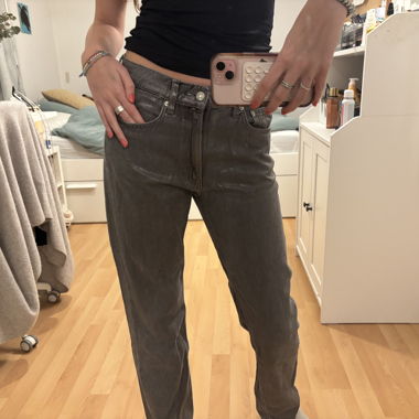 pantaloni zara scintillanti