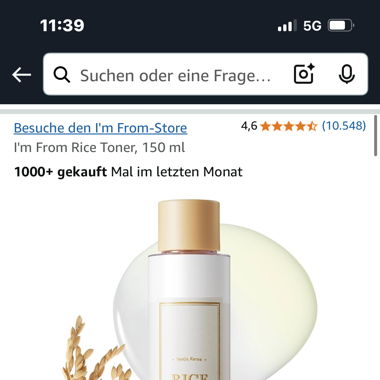 Korean Skincare Rice Toner