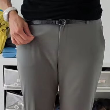 Salbeifarbene Damenhose