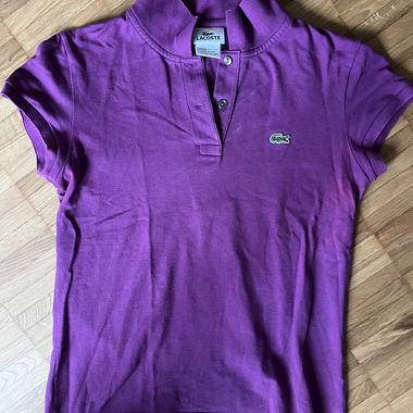 Polo Lacoste lilla Tagl. 38