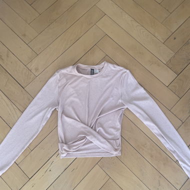 Rosa Langarm-Top