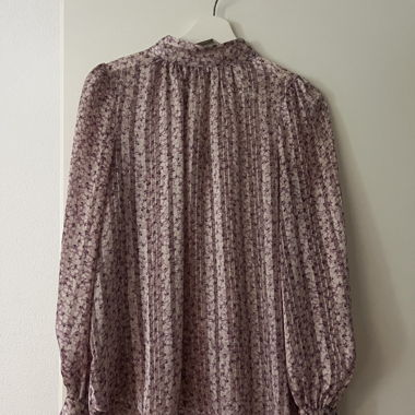 Blouse fleurie plissée H&M