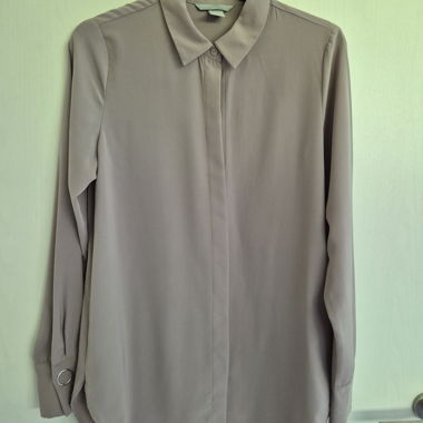 Camicia taupe maniche lunghe