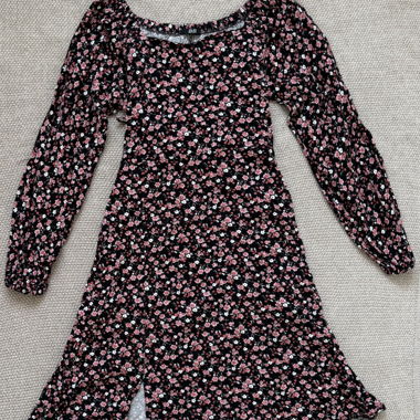 Robe à manches longues florales