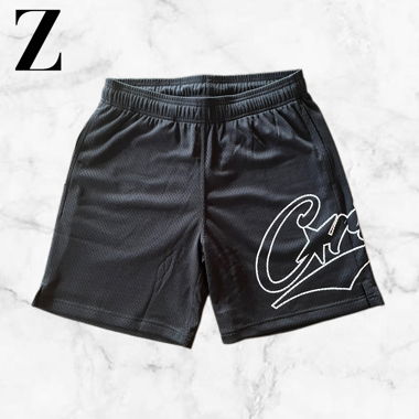 Corteiz Y2K/Schwarze Basketballshorts