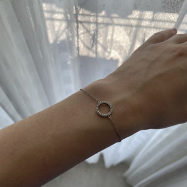 Bracelet cercle en argent 925