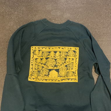 Vintage Sweater Green Back Print (M)