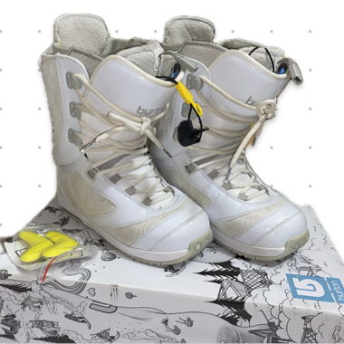 Bottes de snowboard Y2K Burton blanches Saphir (39-40)