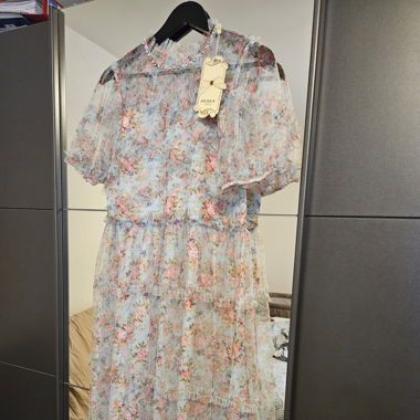 Robe en tulle multicolore 