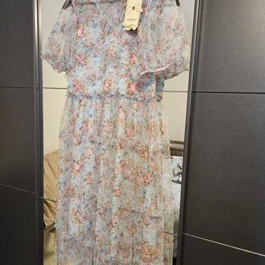 Abito in tulle multicolore