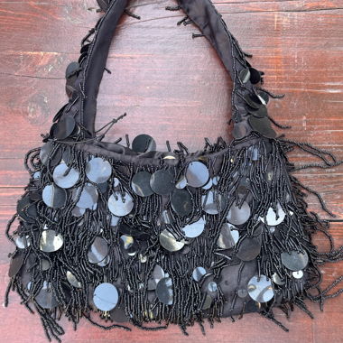 Borsa a tracolla con paillettes