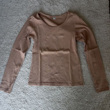Uniqlo - Ribbed Longsleeve Top