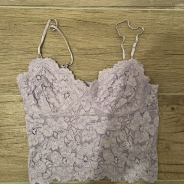 Lilac Lace Crop Top