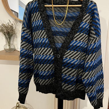 Patterned Knit Cardigan