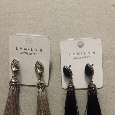 2 paires de bijou oreilles frange 